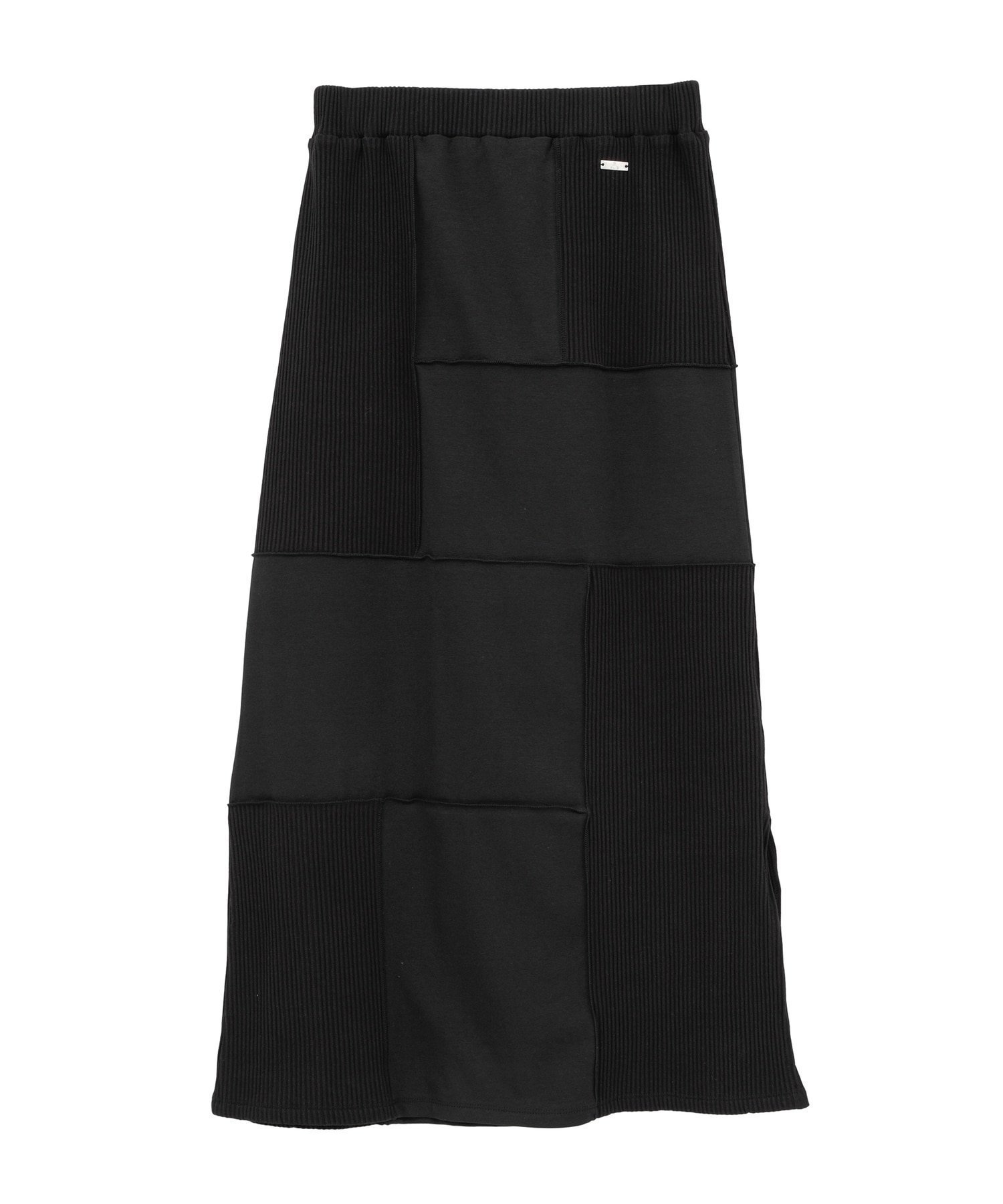 【コンバーストウキョウ/CONVERSE TOKYO】の【HL】PATCHWORK RIB SKIRT インテリア・キッズ・メンズ・レディースファッション・服の通販 founy(ファニー) 　ファッション　Fashion　レディースファッション　Fashion for Women　スカート　Skirts　カットソー　Cut and Sewn Top　サンダル　Sandals, Summer Shoes　シンプル　Simple, Minimal　スニーカー　Sneakers, Trainers　スリット　Slit, Slit Detail　パッチワーク　Patchwork, Mixed Fabric　フラット　Flat, Flat Shoes　プレート　Plate, Dish　無地　Plain, Solid Color　ワイド　Wide, Wide Fit　ワンポイント　One Point, Statement Accent　おすすめ　Recommended / Our Picks　ブラック|ID: prp329100004692859 ipo3291000000033885276