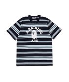 【アベイシングエイプ/A BATHING APE / MEN】のCOLLEGE STRIPE TEE 人気、トレンドファッション・服の通販 founy(ファニー) ファッション Fashion メンズファッション Fashion for Men ショート Short, Short Length スリーブ Sleeve, Long Sleeve / Short Sleeve フロント Front, Front Design プリント Print, Printed Pattern ラバー Rubber, Rubber Sole thumbnail NAVY|ID: prp329100004692870 ipo3291000000033885328