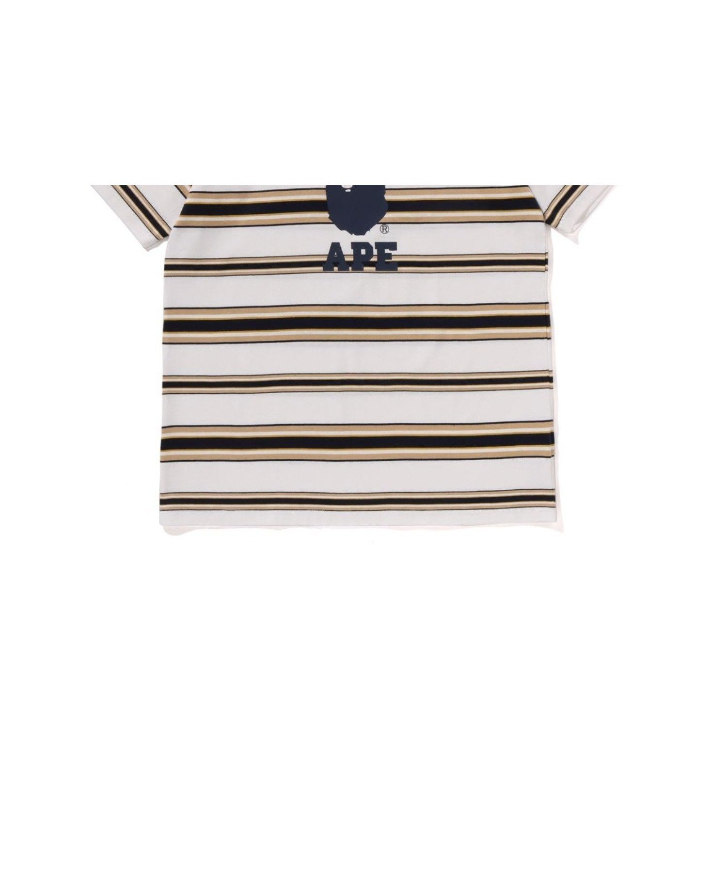 【アベイシングエイプ/A BATHING APE / MEN】のCOLLEGE STRIPE TEE インテリア・キッズ・メンズ・レディースファッション・服の通販 founy(ファニー) 　ファッション　Fashion　メンズファッション　Fashion for Men　ショート　Short, Short Length　スリーブ　Sleeve, Long Sleeve / Short Sleeve　フロント　Front, Front Design　プリント　Print, Printed Pattern　ラバー　Rubber, Rubber Sole　WHITE|ID: prp329100004692870 ipo3291000000033885329