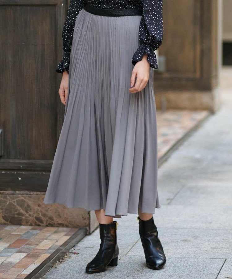 【ドレステリア/DRESSTERIOR】の【キレイめ通勤/洗える】サーキュラープリーツ 人気、トレンドファッション・服の通販 founy(ファニー) 　ファッション　Fashion　レディースファッション　Fashion for Women　トレンド　Trend, Trending Now　フレア　Flare, Flared　プリーツ　Pleats, Pleated　ベーシック　Basic, Essential　今季　This Season, Current Season　洗える　Machine Washable　ビジネス 仕事 通勤　Business / Work / Commuting　 other-1|ID: prp329100004692911 ipo3291000000033885493