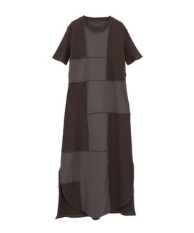 【コンバーストウキョウ/CONVERSE TOKYO】の【HL】PATCHWORK RIB DRESS 人気、トレンドファッション・服の通販 founy(ファニー) ファッション Fashion レディースファッション Fashion for Women ワンピース Dresses フォーマル・パーティードレス・結婚式用ドレス Elegant & Casual Dresses カットソー Cut and Sewn Top パッチワーク Patchwork, Mixed Fabric ポケット Pocket, Pocket Detail マキシ Maxi, Full Length ラウンド Round, Round Neck リラックス Relax, Relaxed Fit ワイド Wide, Wide Fit 無地 Plain, Solid Color |ID:prp329100004692930
