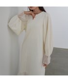 【バブ ブージュルード/Bab Bou Jeloud】の【低身長~高身長向けサイズあり】オーガンジー切替スウェットワンピース IVORY|ID: prp329100004692937 ipo3291000000033954230