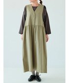 【ルディックパーク/LUDIC PARK】の先染めツイルジャンパースカート 人気、トレンドファッション・服の通販 founy(ファニー) ファッション Fashion レディースファッション Fashion for Women スカート Skirts おすすめ Recommended / Our Picks カットソー Cut and Sewn Top thumbnail カーキ|ID: prp329100004692967 ipo3291000000033885714