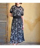【ドレステリア/DRESSTERIOR】の【大人百花春号掲載 モデル美香さん着用】シアーフラワープリントハーフスリーブワンピース ブラック|ID: prp329100004692974 ipo3291000000033885750