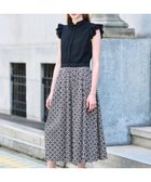 【ドレステリア/DRESSTERIOR】の【大人百花春号掲載 モデル美香さん着用】ドットジャカードオーバーラップコンビドレス ブラック|ID: prp329100004692978 ipo3291000000033885759