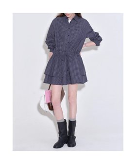 【チュクラ/chuclla】のチェック柄ダブルヘム シャツミニワンピース FQ25L013【Fano】 人気、トレンドファッション・服の通販 founy(ファニー) ファッション Fashion レディースファッション Fashion for Women ワンピース Dresses チェック Check, Plaid, Tartan |ID:prp329100004693029