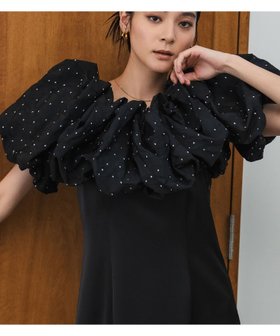 【ガール/GIRL】 クラウドライクバルーントップス ドット 結婚式 パーティードレス オケージョン人気、トレンドファッション・服の通販 founy(ファニー) ファッション Fashion レディースファッション Fashion for Women トップス・カットソー Cut & Sew Tops ワンピース Dresses フォーマル・パーティードレス・結婚式用ドレス Elegant & Casual Dresses オケージョン Occasion Wear シンプル Simple, Minimal ジャカード／ジャガード Jacquard, Woven Pattern ドット Polka Dot, Dot Pattern ドレス Dress, One-Piece フォルム Silhouette, Form ボトム Bottoms, Lower Wear ランダム Random, Irregular 再入荷 Restock / Back in Stock おすすめ Recommended / Our Picks 結婚式 Wedding 披露宴 Wedding Reception 二次会 After Party |ID:prp329100004693041