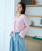 【ジルバイジルスチュアート/JILL by JILLSTUART】のビジュー付きカギ編みアンサンブル 人気、トレンドファッション・服の通販 founy(ファニー) ファッション Fashion レディースファッション Fashion for Women トップス・カットソー Cut & Sew Tops アンサンブルニット Knit Ensembles & Twin Sets おすすめ Recommended / Our Picks アンサンブル Ensemble Set カーディガン Cardigan, Knitwear ガーリー Girly, Feminine Style キャミソール Camisole, Spaghetti Strap Top デニム Denim, Jeans Material ビジュー Bijou, Jewel-like Accent フロント Front, Front Design リボン Ribbon, Bow エレガント 上品 Elegant 透かし Cut-Out, Lacework thumbnail ピンク|ID: prp329100004693219 ipo3291000000033887363