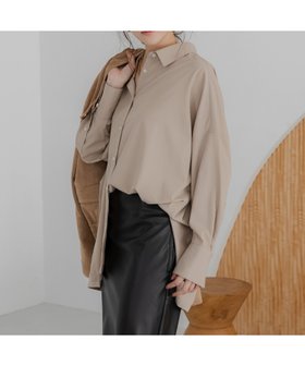 【エルーラ/Elura】のアイロンいらずワイドシャツ/578317 人気、トレンドファッション・服の通販 founy(ファニー) ファッション Fashion レディースファッション Fashion for Women トップス・カットソー Cut & Sew Tops シャツ・ブラウス・オフィスカジュアル Elegant Blouses & Button-Ups カフス Cuff Design スタイリッシュ Stylish, Fashionable スリット Slit, Slit Detail スリム Slim, Slim Fit ブラウジング Blouson Silhouette, Cinched Waist ボトム Bottoms, Lower Wear リラックス Relax, Relaxed Fit ループ Loop, Loop Knit ワイド Wide, Wide Fit エレガント 上品 Elegant |ID:prp329100004693229