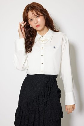 【リエンダ/rienda】のパールチェーンシャツ 人気、トレンドファッション・服の通販 founy(ファニー) ファッション Fashion レディースファッション Fashion for Women トップス・カットソー Cut & Sew Tops シャツ・ブラウス・オフィスカジュアル Elegant Blouses & Button-Ups おすすめ Recommended / Our Picks シンプル Simple, Minimal チェーン Chain, Chain Strap パール Pearl, Pearl Accent マニッシュ Mannish, Boyish ワンポイント One Point, Statement Accent 再入荷 Restock / Back in Stock |ID:prp329100004693237