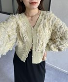 【ゼヴォン/Thevon】の【前後2WAY】フリンジショートカーディガン 人気、トレンドファッション・服の通販 founy(ファニー) ファッション Fashion レディースファッション Fashion for Women トップス・カットソー Cut & Sew Tops カーディガン・羽織り Layered Style Cardigans おすすめ Recommended / Our Picks インナーキャミ Inner Camisole カーディガン Cardigan, Knitwear ショート Short, Short Length トレンド Trend, Trending Now ハイネック High Neck, Mock Neck バランス Balance, Style Balance フリンジ Fringe, Tassel thumbnail ピスタチオ|ID: prp329100004693259 ipo3291000000033887555