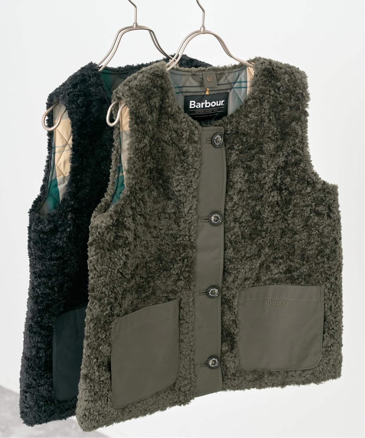 【スピック&スパン/Spick & Span】の《追加》Barbour/バブアー 別注kintra liner インテリア・キッズ・メンズ・レディースファッション・服の通販 founy(ファニー) 　ファッション　Fashion　レディースファッション　Fashion for Women　チェック　Check, Plaid, Tartan　別注　Limited Edition, Custom Order　無地　Plain, Solid Color　カーキ|ID: prp329100004693284 ipo3291000000034097723