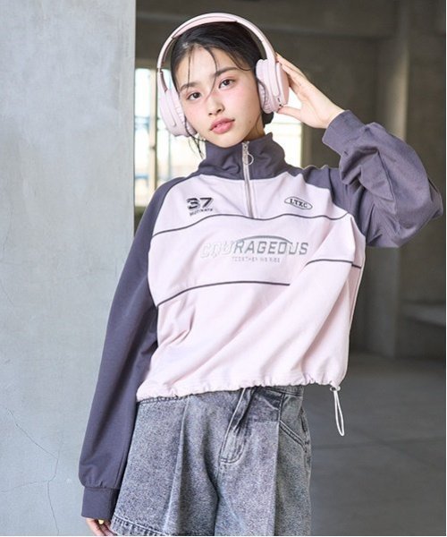 【ナルミヤ オンライン/NARUMIYA ONELINE / KIDS】の【LTXC】ハーフジッププルオーバー インテリア・キッズ・メンズ・レディースファッション・服の通販 founy(ファニー) https://founy.com/ ファッション Fashion キッズファッション Fashion for Kids トップス・カットソー Cut & Sew Tops おすすめ Recommended / Our Picks インナー Innerwear スポーティ Sporty, Casual Athletic ドローコード Drawcord, Drawstring Cord パイピング Piping, Trim Design フロント Front, Front Design ポケット Pocket, Pocket Detail |ID: prp329100004693313 ipo3291000000033887824