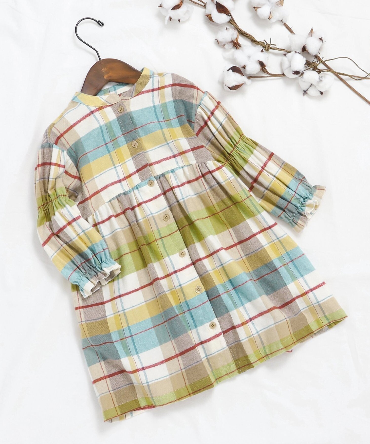【エフオー オンラインストア/F.O.Online Store / KIDS】のWEB限定 まいにちワンピース インテリア・キッズ・メンズ・レディースファッション・服の通販 founy(ファニー) 　ファッション　Fashion　キッズファッション　Fashion for Kids　ワンピース　Dresses　2025年　2025　2025-2026秋冬・A/W　Autumn/Winter 2025–26 AW25–26　プリント　Print, Printed Pattern　ベージュ|ID: prp329100004693325 ipo3291000000033958107
