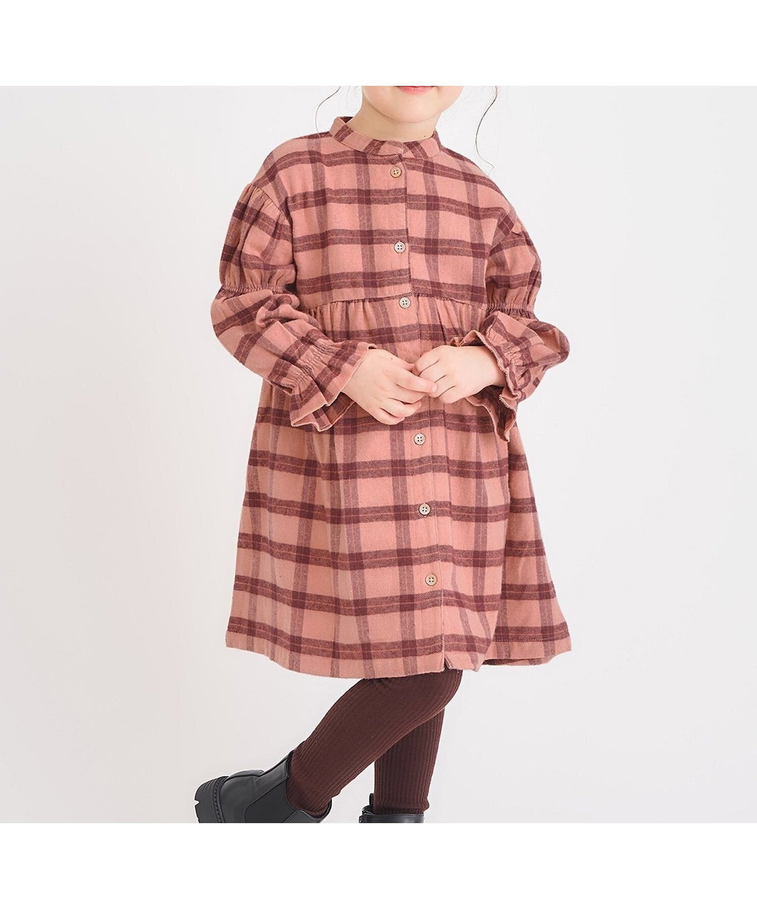 【エフオー オンラインストア/F.O.Online Store / KIDS】のWEB限定 まいにちワンピース インテリア・キッズ・メンズ・レディースファッション・服の通販 founy(ファニー) 　ファッション　Fashion　キッズファッション　Fashion for Kids　ワンピース　Dresses　2025年　2025　2025-2026秋冬・A/W　Autumn/Winter 2025–26 AW25–26　プリント　Print, Printed Pattern　ピンク|ID: prp329100004693325 ipo3291000000033958110
