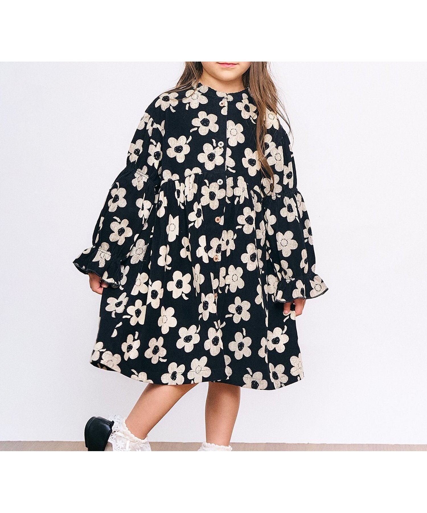 【エフオー オンラインストア/F.O.Online Store / KIDS】のWEB限定 まいにちワンピース インテリア・キッズ・メンズ・レディースファッション・服の通販 founy(ファニー) 　ファッション　Fashion　キッズファッション　Fashion for Kids　ワンピース　Dresses　2025年　2025　2025-2026秋冬・A/W　Autumn/Winter 2025–26 AW25–26　タイツ　Tights, Legwear　プリント　Print, Printed Pattern　A/W・秋冬　Autumn/Winter　チャコール|ID: prp329100004693325 ipo3291000000034669408