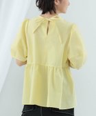 【ビームス ウイメン/BEAMS】の【洗濯可/半袖/ゆったりサイズ/オフィス/きれいめ/涼しい】Ray BEAMS / ランタンスリーブ ギャザー ブラウス 人気、トレンドファッション・服の通販 founy(ファニー) ファッション Fashion レディースファッション Fashion for Women トップス・カットソー Cut & Sew Tops シャツ・ブラウス・オフィスカジュアル Elegant Blouses & Button-Ups ギャザー Gathered, Ruffled スリーブ Sleeve, Long Sleeve / Short Sleeve デニム Denim, Jeans Material リボン Ribbon, Bow 半袖 Short Sleeve, Half Sleeve thumbnail YELLOW|ID: prp329100004693330 ipo3291000000033887958