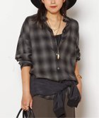 【エーピーストゥディオ/AP STUDIO】のオーバーダイオンブレチェックシャツ 人気、トレンドファッション・服の通販 founy(ファニー) ファッション Fashion レディースファッション Fashion for Women トップス・カットソー Cut & Sew Tops シャツ・ブラウス・オフィスカジュアル Elegant Blouses & Button-Ups リラックス Relax, Relaxed Fit ワンポイント One Point, Statement Accent 羽織 Haori, Light Jacket thumbnail ブラック D|ID: prp329100004693350 ipo3291000000033888141