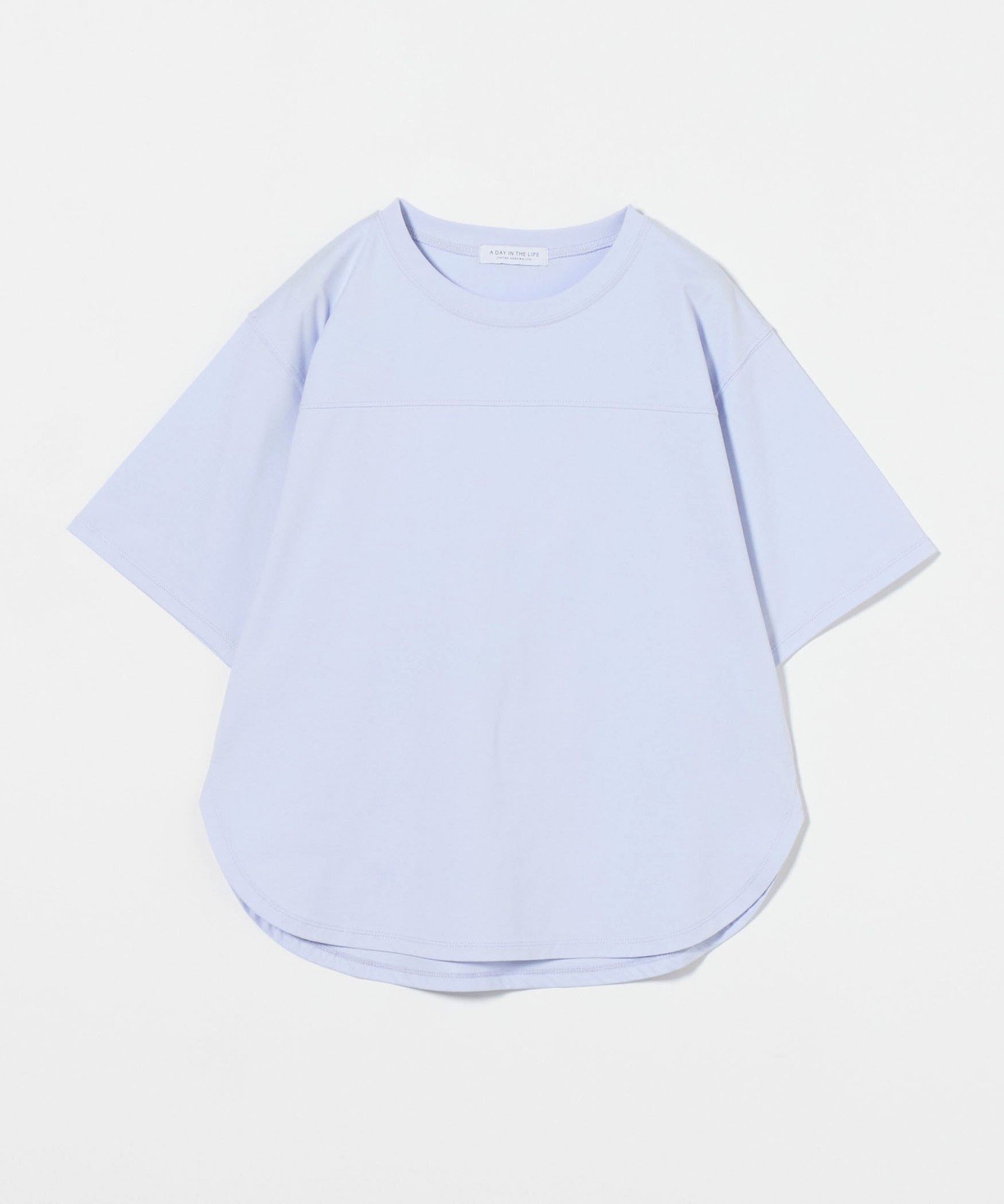 【ユナイテッドアローズ/UNITED ARROWS】のフットボールTシャツ A DAY IN THE LIFE インテリア・キッズ・メンズ・レディースファッション・服の通販 founy(ファニー) 　ファッション　Fashion　レディースファッション　Fashion for Women　トップス・カットソー　Cut & Sew Tops　シャツ・ブラウス・オフィスカジュアル　Elegant Blouses & Button-Ups　ロングTシャツ・Tシャツ　Longline T-Shirts & Tees　サンダル　Sandals, Summer Shoes　シンプル　Simple, Minimal　リラックス　Relax, Relaxed Fit　ワイド　Wide, Wide Fit　LT.BLUE|ID: prp329100004693354 ipo3291000000033888200