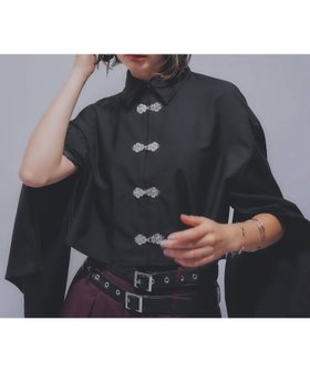 【ハレ/HARE】のチャイナパーツシャツ 人気、トレンドファッション・服の通販 founy(ファニー) ファッション Fashion レディースファッション Fashion for Women トップス・カットソー Cut & Sew Tops シャツ・ブラウス・オフィスカジュアル Elegant Blouses & Button-Ups おすすめ Recommended / Our Picks ウェーブ Wavy Pattern キャミソール Camisole, Spaghetti Strap Top ショート Short, Short Length ジップ Zip, Zipper ストレート Straight, Straight Cut タンク Tank Top, Sleeveless Top デニム Denim, Jeans Material ワイド Wide, Wide Fit エレガント 上品 Elegant 夏 Summer 羽織 Haori, Light Jacket |ID:prp329100004693364