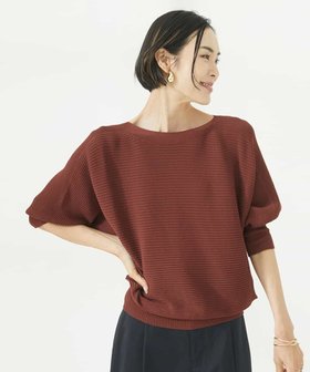 【ミッシェルクラン/MICHEL KLEIN】のホールガーメントドルマンスリーブニット(7分袖) 人気、トレンドファッション・服の通販 founy(ファニー) ファッション Fashion レディースファッション Fashion for Women トップス・カットソー Cut & Sew Tops ニット Knit Tops & Sweaters 洗える Machine Washable 秋 Autumn ストレッチ Stretch, Stretchy Fabric ドレープ Drape, Draping Fabric フィット Fit, Slim Fit ホールガーメント WholeGarment, Seamless Knit ロング Long, Long-Length |ID:prp329100004693386