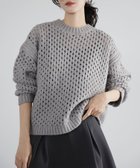【ガール/GIRL】の《新色追加》ショート丈 透かし編み メッシュニット プルオーバー 人気、トレンドファッション・服の通販 founy(ファニー) ファッション Fashion レディースファッション Fashion for Women トップス・カットソー Cut & Sew Tops ニット Knit Tops & Sweaters カジュアルプルオーバー・ニットトップス Pullovers & Knit Tops / Casual Pullovers インナー Innerwear ショート Short, Short Length スリーブ Sleeve, Long Sleeve / Short Sleeve 透かし Cut-Out, Lacework デニム Denim, Jeans Material バランス Balance, Style Balance フェミニン Feminine, Girly マキシ Maxi, Full Length メッシュ Mesh, Net Fabric A/W・秋冬 Autumn/Winter 再入荷 Restock / Back in Stock エレガント 上品 Elegant thumbnail GRY|ID: prp329100004693393 ipo3291000000033888678