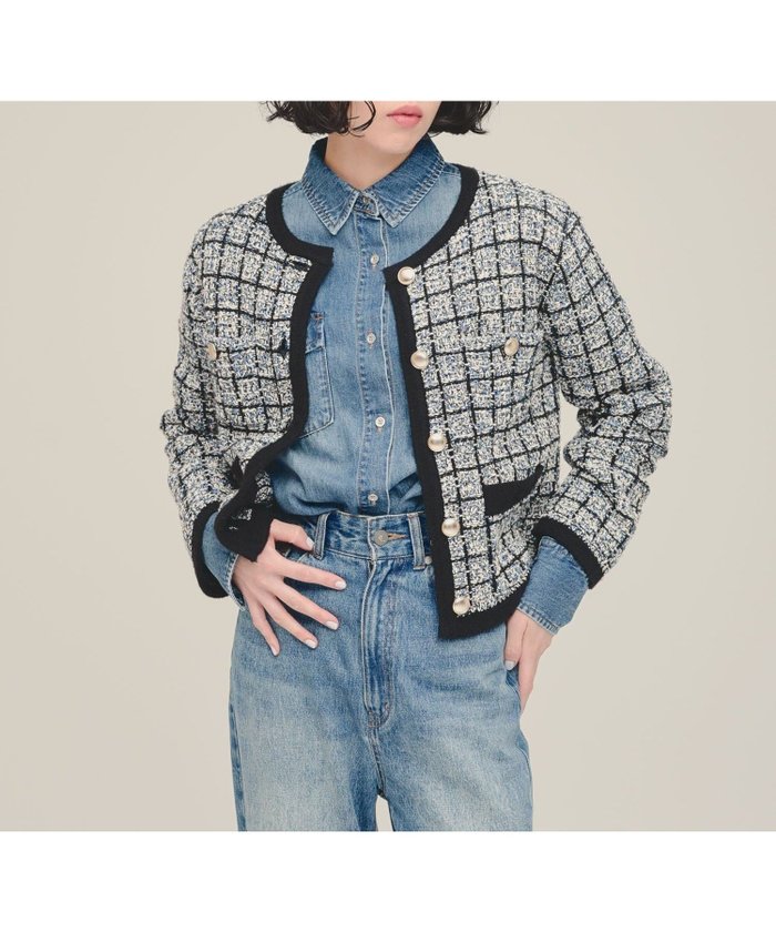 【ジーナシス/JEANASiS】の5G Jacket Cardigan インテリア・キッズ・メンズ・レディースファッション・服の通販 founy(ファニー) https://founy.com/ ファッション Fashion レディースファッション Fashion for Women トップス・カットソー Cut & Sew Tops カーディガン・羽織り Layered Style Cardigans おすすめ Recommended / Our Picks クラシカル Classical, Vintage-Inspired クラシック Classic, Timeless Style ジャケット Jacket, Outerwear セットアップ Set-Up, Coordinated Outfit ツイード Twill, Twill Weave デニム Denim, Jeans Material バランス Balance, Style Balance ミックス Mix, Mixed Style ヴィンテージ Vintage Style |ID: prp329100004693398 ipo3291000000033888714
