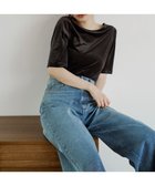 【プロポーション ボディドレッシング/PROPORTION BODY DRESSING】のハンドウォッシャブル シアーベロア5分袖トップス 人気、トレンドファッション・服の通販 founy(ファニー) ファッション Fashion レディースファッション Fashion for Women トップス・カットソー Cut & Sew Tops ベロアトップス Velour Tops / Velvet-Look Items カットソー Cut and Sewn Top シアー Sheer, See-Through シャーリング Shirring, Ruched シンプル Simple, Minimal ベロア Velour, Soft Velvet thumbnail チャコール2|ID: prp329100004693411 ipo3291000000033888795