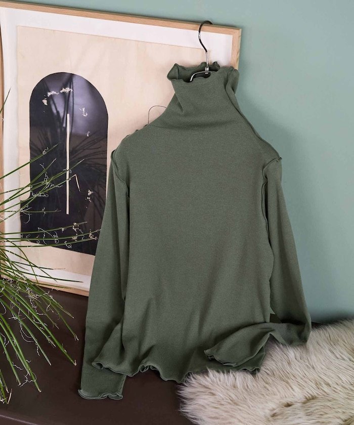 【フリークスストア/FREAK'S STORE】のGinger メロー タートル ロング スリーブ トップス【限定展開】 インテリア・キッズ・メンズ・レディースファッション・服の通販 founy(ファニー) 　ファッション　Fashion　レディースファッション　Fashion for Women　トップス・カットソー　Cut & Sew Tops　冬　Winter / This Winter　スリーブ　Sleeve, Long Sleeve / Short Sleeve　タートル　Turtleneck, Turtle Collar　ロング　Long, Long-Length　A/W・秋冬　Autumn/Winter　オリーブ|ID: prp329100004693416 ipo3291000000033888846