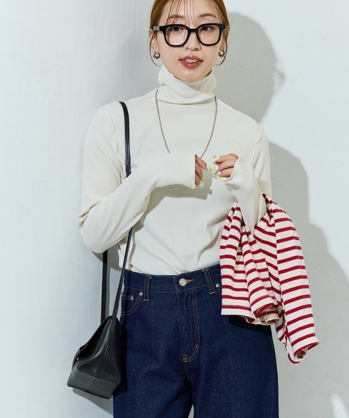 【フリークスストア/FREAK'S STORE】のGinger メロー タートル ロング スリーブ トップス【限定展開】 25AW インテリア・キッズ・メンズ・レディースファッション・服の通販 founy(ファニー) 　ファッション　Fashion　レディースファッション　Fashion for Women　トップス・カットソー　Cut & Sew Tops　2025年　2025　2025-2026秋冬・A/W　Autumn/Winter 2025–26 AW25–26　冬　Winter / This Winter　スリーブ　Sleeve, Long Sleeve / Short Sleeve　タートル　Turtleneck, Turtle Collar　ロング　Long, Long-Length　A/W・秋冬　Autumn/Winter　オフホワイト|ID: prp329100004693416 ipo3291000000034399990