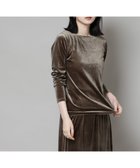 【ナノ ユニバース/nano universe】の前後2wayベロアカットトップス(セットアップ可) カーキベージュ6|ID:prp329100004693421