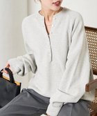 【フリークスストア/FREAK'S STORE】の新色追加 スウェットライク ヘンリーネック ニット プルオーバー【限定展開】 25AW ライトグレー|ID: prp329100004693426 ipo3291000000035329298