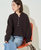 【フリークスストア/FREAK'S STORE】の新色追加 スウェットライク ヘンリーネック ニット プルオーバー【限定展開】 25AW ダークブラウン|ID: prp329100004693426 ipo3291000000036296453
