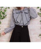 【アクシーズファム/axes femme】の配色ピコレースボウタイブラウス 人気、トレンドファッション・服の通販 founy(ファニー) ファッション Fashion レディースファッション Fashion for Women トップス・カットソー Cut & Sew Tops シャツ・ブラウス・オフィスカジュアル Elegant Blouses & Button-Ups ガーリー Girly, Feminine Style ビッグ Big, Oversized ボトム Bottoms, Lower Wear リボン Ribbon, Bow レース Lace, Lace Fabric thumbnail グレー|ID: prp329100004693432 ipo3291000000033888961
