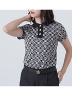 【その他のブランド/Other】のSTA柄チェッカー柄ジャガード半袖ポロシャツ (WOMENS) ホワイト|ID: prp329100004693501 ipo3291000000033889577
