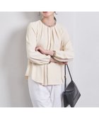 【ユナイテッドアローズ/UNITED ARROWS】のバイカラー パイピング ブラウス LT.PINK|ID:prp329100004693584