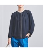 【ユナイテッドアローズ/UNITED ARROWS】のバイカラー パイピング ブラウス NAVY|ID:prp329100004693584