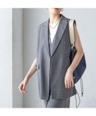 【シップス フォー ウィメン/SHIPS】のウール混 ボックス テーラード ジレ グレー系|ID: prp329100004693585 ipo3291000000033890387