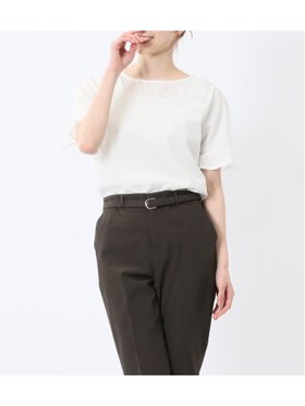【タカキュー/TAKA-Q】のカットジョーゼット 切替 半袖プルオーバー 人気、トレンドファッション・服の通販 founy(ファニー) ファッション Fashion レディースファッション Fashion for Women トップス・カットソー Cut & Sew Tops カジュアルプルオーバー・ニットトップス Pullovers & Knit Tops / Casual Pullovers インナー Innerwear カーディガン Cardigan, Knitwear 切替 Switching, Contrast Panel シアー Sheer, See-Through ジャケット Jacket, Outerwear ジョーゼット Georgette, Semi-Sheer Fabric ストレッチ Stretch, Stretchy Fabric ストレート Straight, Straight Cut スリット Slit, Slit Detail スーツ Suit, Formalwear フィット Fit, Slim Fit フレア Flare, Flared ベーシック Basic, Essential 半袖 Short Sleeve, Half Sleeve おすすめ Recommended / Our Picks 夏 Summer |ID:prp329100004693598