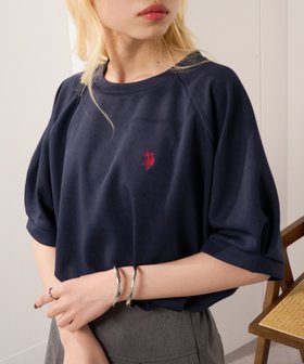 【セットアップセブン/SETUP7】のU.S. POLO ASSN./ワンポイントクルードルマンプルオーバーTシャツ ポロ 人気、トレンドファッション・服の通販 founy(ファニー) ファッション Fashion レディースファッション Fashion for Women トップス・カットソー Cut & Sew Tops シャツ・ブラウス・オフィスカジュアル Elegant Blouses & Button-Ups ロングTシャツ・Tシャツ Longline T-Shirts & Tees カジュアルプルオーバー・ニットトップス Pullovers & Knit Tops / Casual Pullovers サンダル Sandals, Summer Shoes シンプル Simple, Minimal スタイリッシュ Stylish, Fashionable スポーツ Sports, Activewear 無地 Plain, Solid Color リラックス Relax, Relaxed Fit ワイド Wide, Wide Fit ワンポイント One Point, Statement Accent 再入荷 Restock / Back in Stock おすすめ Recommended / Our Picks 夏 Summer |ID:prp329100004693641