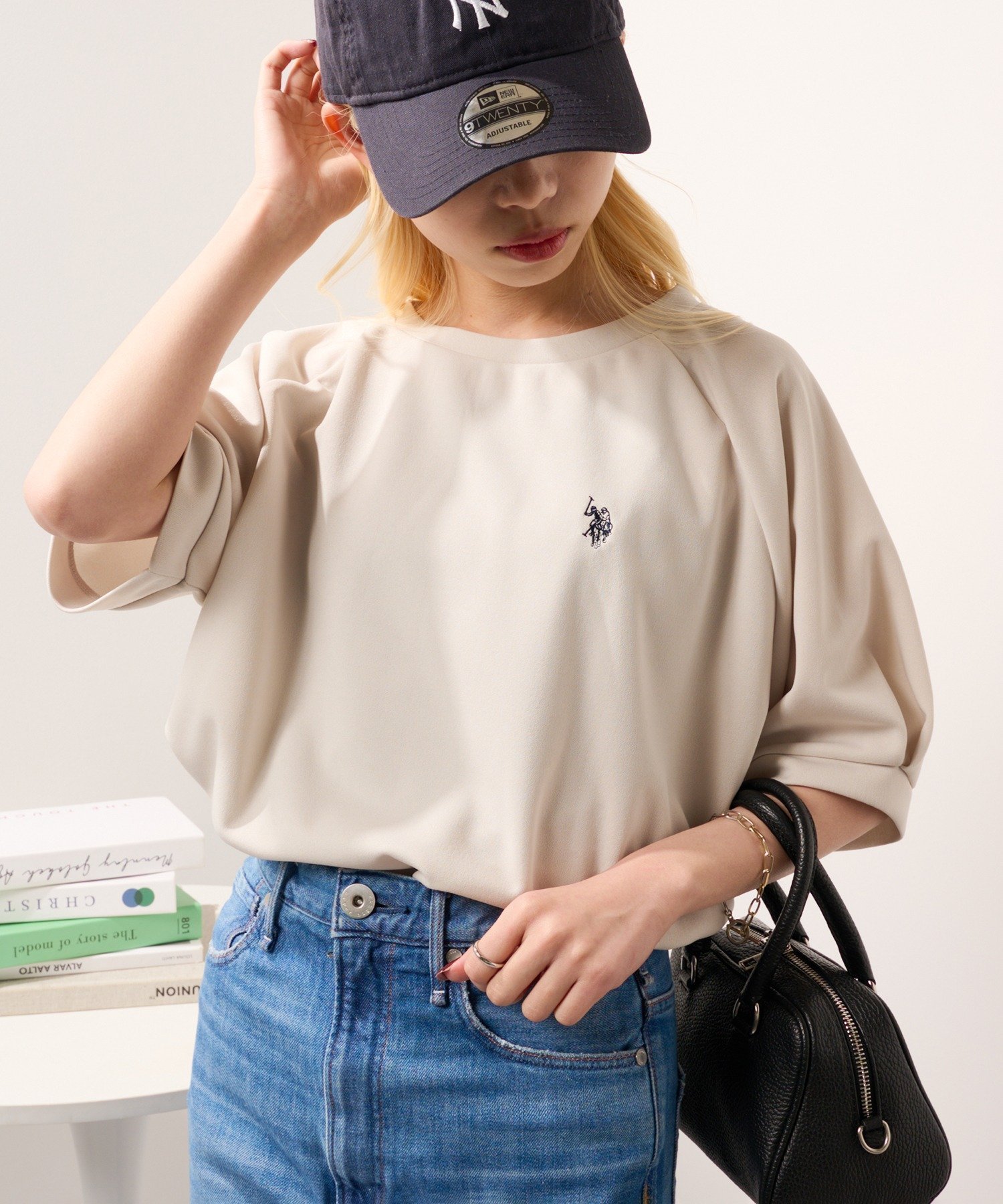 【セットアップセブン/SETUP7】のU.S. POLO ASSN./ワンポイントクルードルマンプルオーバーTシャツ ポロ インテリア・キッズ・メンズ・レディースファッション・服の通販 founy(ファニー) 　ファッション　Fashion　レディースファッション　Fashion for Women　トップス・カットソー　Cut & Sew Tops　シャツ・ブラウス・オフィスカジュアル　Elegant Blouses & Button-Ups　ロングTシャツ・Tシャツ　Longline T-Shirts & Tees　カジュアルプルオーバー・ニットトップス　Pullovers & Knit Tops / Casual Pullovers　サンダル　Sandals, Summer Shoes　シンプル　Simple, Minimal　スタイリッシュ　Stylish, Fashionable　スポーツ　Sports, Activewear　無地　Plain, Solid Color　リラックス　Relax, Relaxed Fit　ワイド　Wide, Wide Fit　ワンポイント　One Point, Statement Accent　再入荷　Restock / Back in Stock　おすすめ　Recommended / Our Picks　夏　Summer　IVO|ID: prp329100004693641 ipo3291000000033890994
