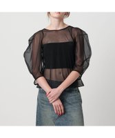 【ユナイテッドアローズ/UNITED ARROWS】のASTRAET シアー パフスリーブカットソー 人気、トレンドファッション・服の通販 founy(ファニー) ファッション Fashion レディースファッション Fashion for Women トップス・カットソー Cut & Sew Tops カットソー・ベーシックTシャツ Cut-and-Sewn Tops / Stretch Tees & Basics おすすめ Recommended / Our Picks シアー Sheer, See-Through ショルダー Shoulder, Shoulder Strap デニム Denim, Jeans Material |ID:prp329100004693686