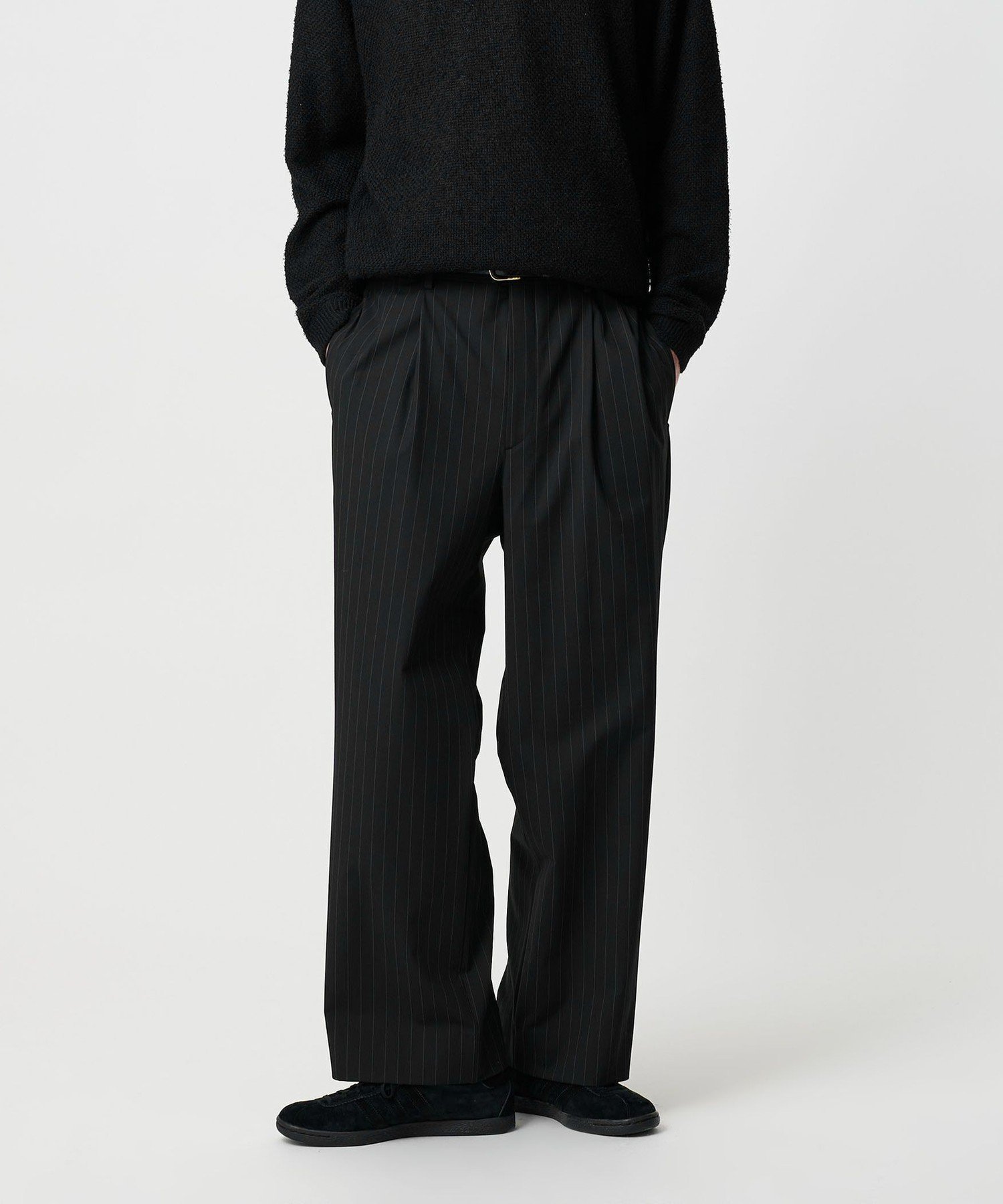 【ビューティ&ユース ユナイテッドアローズ/BEAUTY&YOUTH / UNITED ARROWS / MEN】のピンストライプ トロ 2P パンツ インテリア・キッズ・メンズ・レディースファッション・服の通販 founy(ファニー) 　ファッション　Fashion　メンズファッション　Fashion for Men　ボトムス　Bottoms　秋　Autumn　コイン　Coin, Coin Design　ショート　Short, Short Length　シンプル　Simple, Minimal　ジャケット　Jacket, Outerwear　ストライプ　Stripe, Striped Pattern　ストレート　Straight, Straight Cut　デニム　Denim, Jeans Material　ブルゾン　Blouson, Bomber Jacket　ベーシック　Basic, Essential　ポケット　Pocket, Pocket Detail　別注　Limited Edition, Custom Order　ワイド　Wide, Wide Fit　冬　Winter / This Winter　おすすめ　Recommended / Our Picks　BLACK|ID: prp329100004693712 ipo3291000000034105551