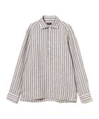 【ビームス/BEAMS / MEN】のリネン サンドストライプ プルオーバー シャツ BROWN/95388/02|ID: prp329100004693720 ipo3291000000033891542