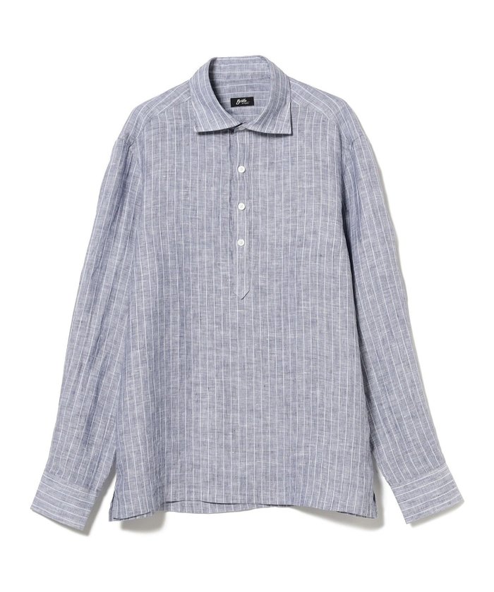 【ビームス/BEAMS / MEN】のリネン ストライプ プルオーバー シャツ インテリア・キッズ・メンズ・レディースファッション・服の通販 founy(ファニー) https://founy.com/ ファッション Fashion メンズファッション Fashion for Men トップス・カットソー Cut & Sew Tops メンズシャツ Shirts イタリア Italy ストライプ Stripe, Striped Pattern リネン Linen, Linen Fabric 夏 Summer 春 Spring S/S・春夏 SS, Spring/Summer, Warm Season |ID: prp329100004693723 ipo3291000000033891550