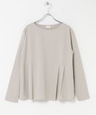 【アーバンリサーチ ドアーズ/URBAN RESEARCH DOORS】のシルキーコットンペプラムプルオーバー 人気、トレンドファッション・服の通販 founy(ファニー) ファッション Fashion レディースファッション Fashion for Women トップス・カットソー Cut & Sew Tops カジュアルプルオーバー・ニットトップス Pullovers & Knit Tops / Casual Pullovers 2025年 2025 2025春夏・S/S Spring/Summer 2025 SS25 インナー Innerwear カットソー Cut and Sewn Top ジャケット Jacket, Outerwear ペプラム Peplum, Flared Hem エレガント 上品 Elegant 夏 Summer S/S・春夏 SS, Spring/Summer, Warm Season thumbnail L.GRAY|ID: prp329100004693742 ipo3291000000033891665