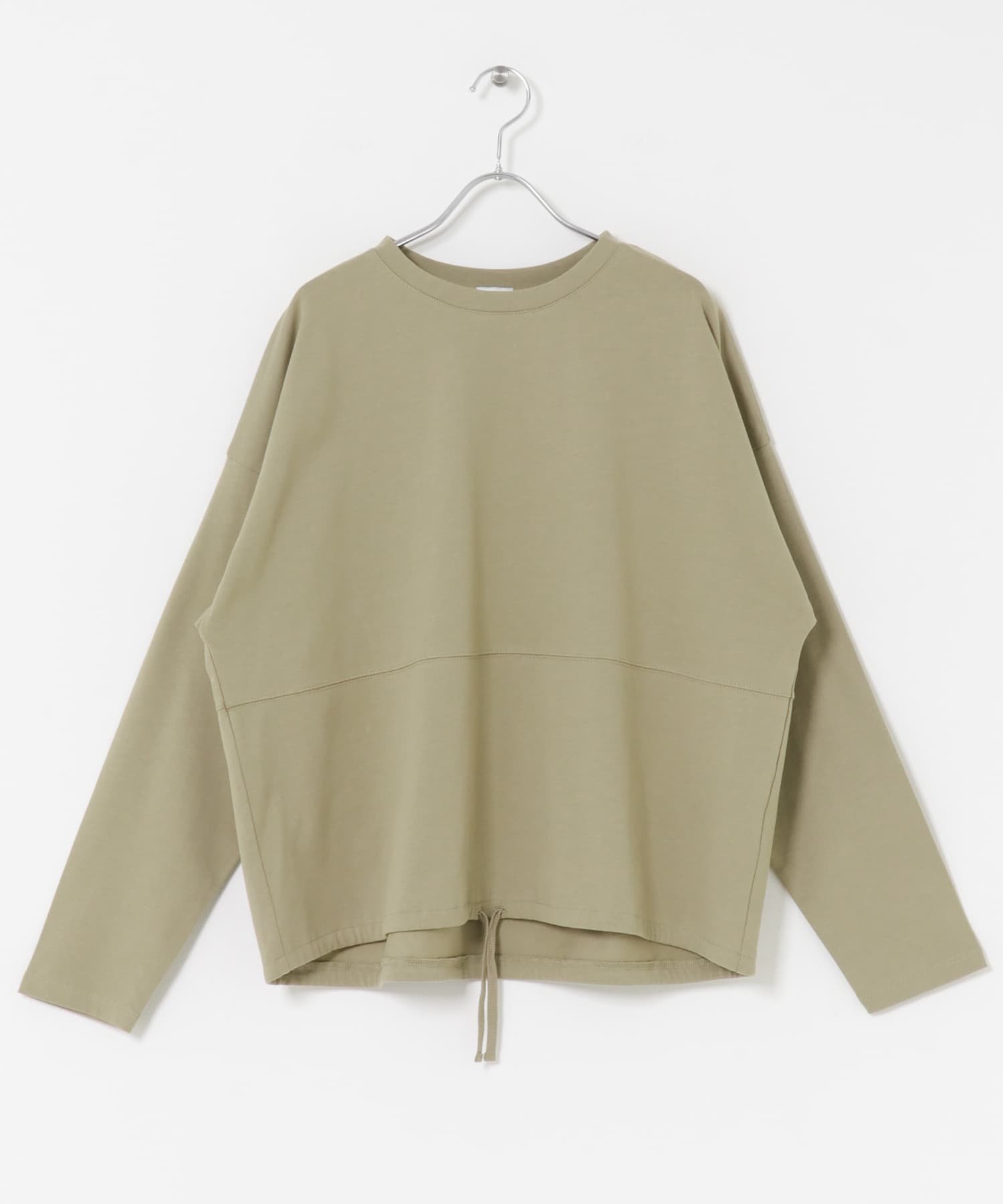 【アーバンリサーチ ドアーズ/URBAN RESEARCH DOORS】のヘムドロストロングスリーブプルオーバー インテリア・キッズ・メンズ・レディースファッション・服の通販 founy(ファニー) 　ファッション　Fashion　レディースファッション　Fashion for Women　トップス・カットソー　Cut & Sew Tops　カジュアルプルオーバー・ニットトップス　Pullovers & Knit Tops / Casual Pullovers　2025年　2025　2025-2026秋冬・A/W　Autumn/Winter 2025–26 AW25–26　冬　Winter / This Winter　カットソー　Cut and Sewn Top　フォルム　Silhouette, Form　リボン　Ribbon, Bow　A/W・秋冬　Autumn/Winter　長袖　Long Sleeve, Full Sleeve　L.KHAKI|ID: prp329100004693744 ipo3291000000033891673