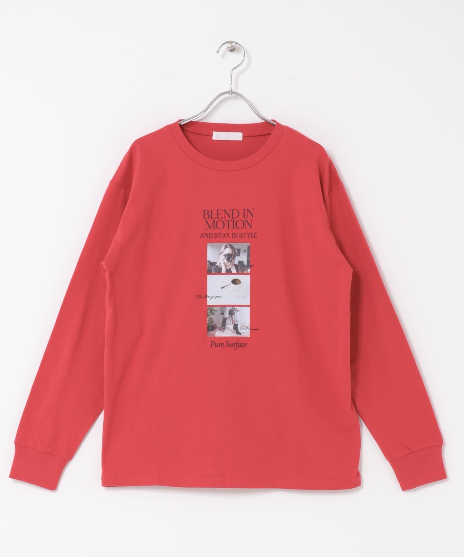 【センスオブプレイス/SENSE OF PLACE by URBAN RESEARCH】のアソートフォトロングTシャツ インテリア・キッズ・メンズ・レディースファッション・服の通販 founy(ファニー) 　ファッション　Fashion　レディースファッション　Fashion for Women　トップス・カットソー　Cut & Sew Tops　シャツ・ブラウス・オフィスカジュアル　Elegant Blouses & Button-Ups　ロングTシャツ・Tシャツ　Longline T-Shirts & Tees　2025年　2025　2025-2026秋冬・A/W　Autumn/Winter 2025–26 AW25–26　冬　Winter / This Winter　シンプル　Simple, Minimal　プリント　Print, Printed Pattern　秋　Autumn　A/W・秋冬　Autumn/Winter　RED|ID: prp329100004693751 ipo3291000000034298716