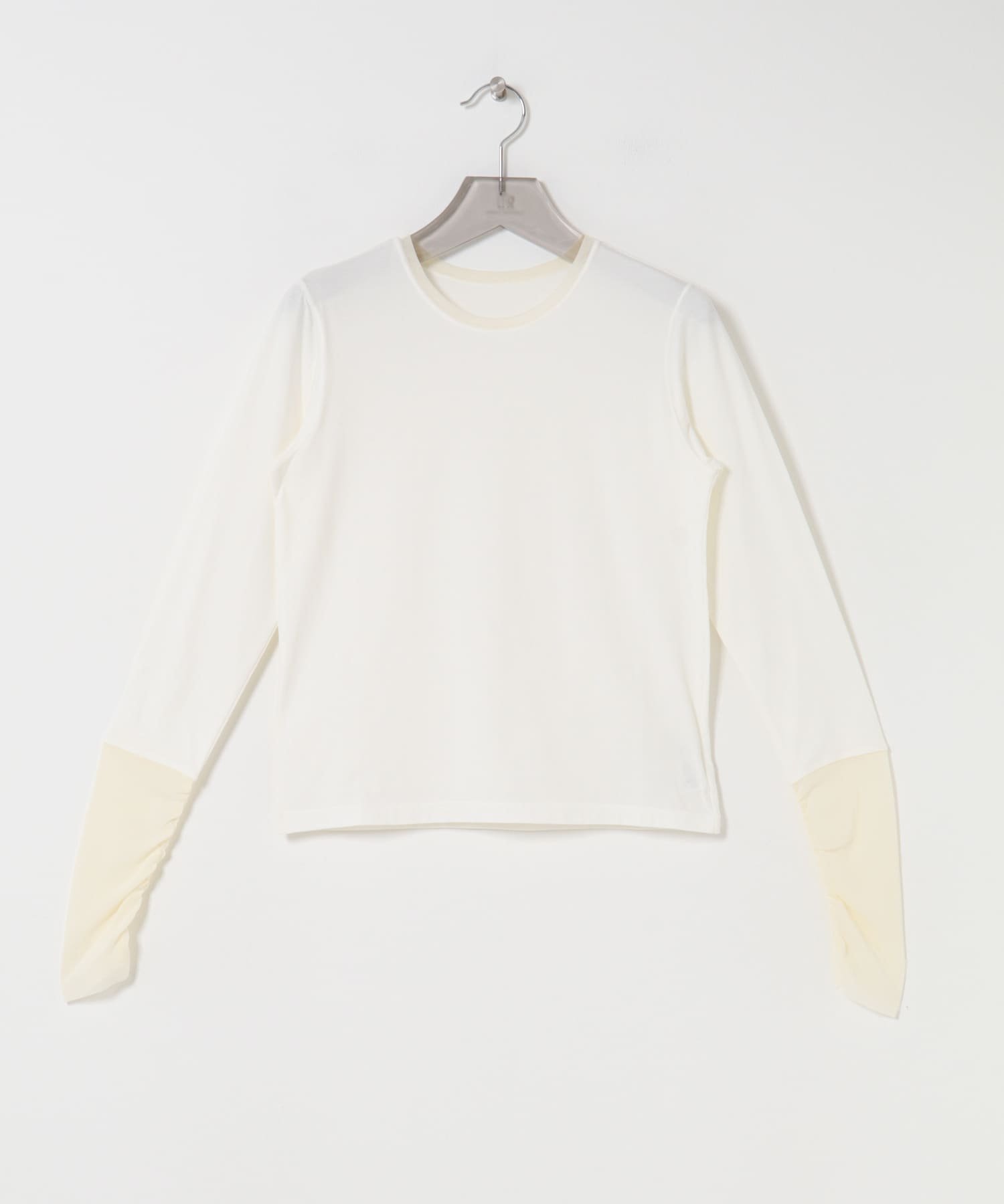 【アーバンリサーチ/URBAN RESEARCH】のチュール切り替えカットソー 人気、トレンドファッション・服の通販 founy(ファニー) 　ファッション　Fashion　レディースファッション　Fashion for Women　トップス・カットソー　Cut & Sew Tops　カットソー・ベーシックTシャツ　Cut-and-Sewn Tops / Stretch Tees & Basics　2025年　2025　2025-2026秋冬・A/W　Autumn/Winter 2025–26 AW25–26　冬　Winter / This Winter　おすすめ　Recommended / Our Picks　インナー　Innerwear　カットソー　Cut and Sewn Top　ジャケット　Jacket, Outerwear　チュール　Tulip, Tulip Motif　A/W・秋冬　Autumn/Winter　 other-1|ID: prp329100004693761 ipo3291000000034116436