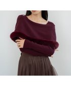 【ノエラ/Noela】のファートリムニット 人気、トレンドファッション・服の通販 founy(ファニー) ファッション Fashion レディースファッション Fashion for Women トップス・カットソー Cut & Sew Tops ニット Knit Tops & Sweaters おすすめ Recommended / Our Picks フェイクファー Faux Fur, Imitation Fur ポケット Pocket, Pocket Detail thumbnail ボルドー|ID: prp329100004693786 ipo3291000000033891887